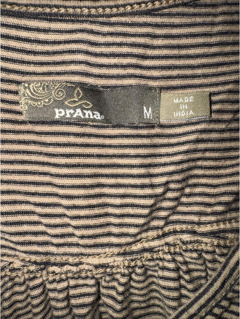 PrAna Women's Brown Ombre Striped Organic Cotton Helena Tank Top Medium - Picture 7 of 7